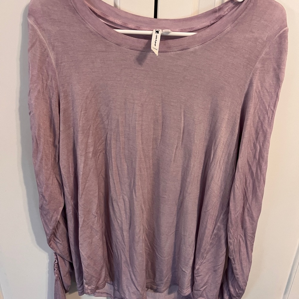 Cable & Gauge Lilac Long Sleeve Top